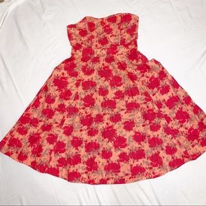 H&M Sleeveless Vintage Rose Dress size 8